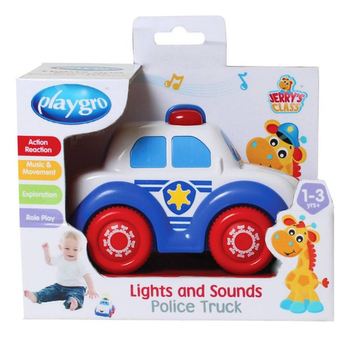 Auto De Policia Bebes Luces Musica Y Movimiento Playgro