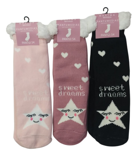 Pack X 3 Pantumedias Termicas Media Mujer Máxima P54 Surtido Unico (35-39)