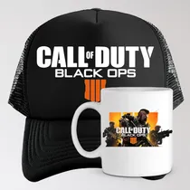 Comprar Gorra Black Unisex Y Taza 11oz Call Of Duty Black Ops 4