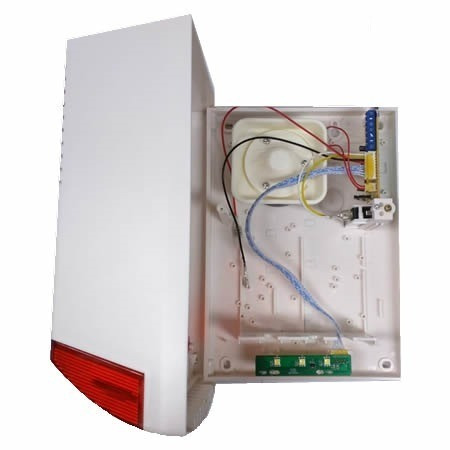Imagen 2 de 4 de Sirena Exterior C/flash Policarbonato