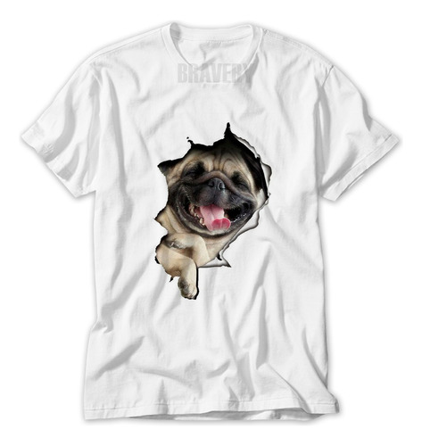 Remera Perrito Efecto Visual 3d - Mascotas Caninas