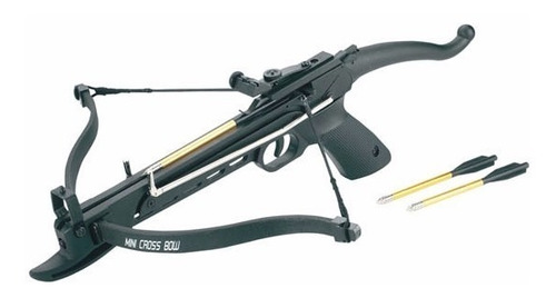 Balestra Besta Pistol Grip Cobra 80 Lbs + 3 Setas Alumínio