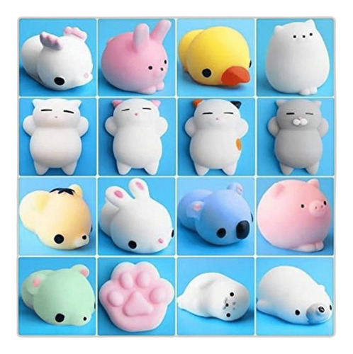 Outee 16 Juguetes De Animales Mochi Encantadores Squishies