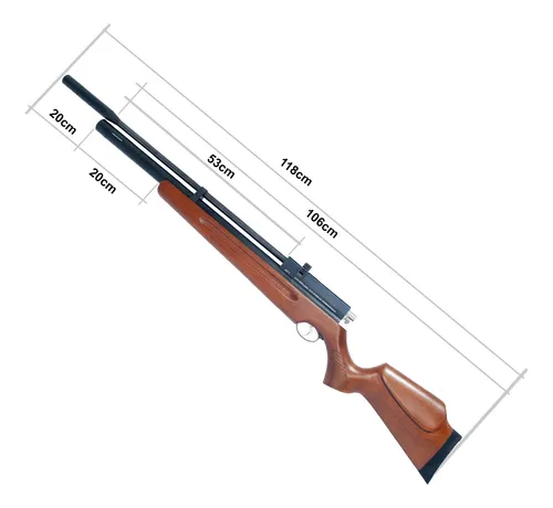 Rifle Pcp M11 Delux 1000fp Funda Mira 4x40 Inflador Balines