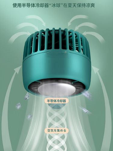 Miniventilador De Refrigeración, Silencioso, Natural, Luz De