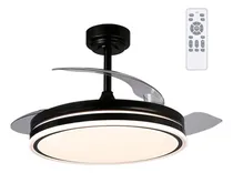 Comprar Ventilador Lámpara De Techo Aspas Retractiles Luz 3 Tonos