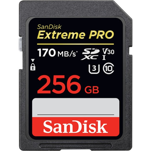 Cartão De Memória Sandisk Extreme Pro 256gb 170mb/s Lacrado 