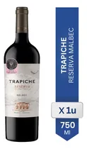 Comprar Vino Tinto Trapiche Reserva Malbec Botella 750ml - 01almacen