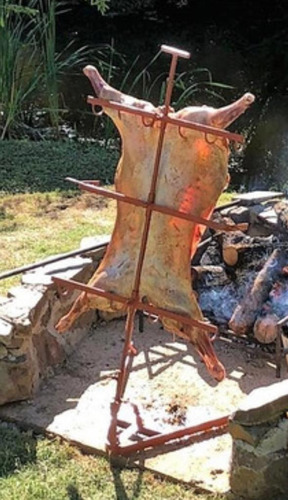 Parrilla Asador Cruz Portátil Regulable