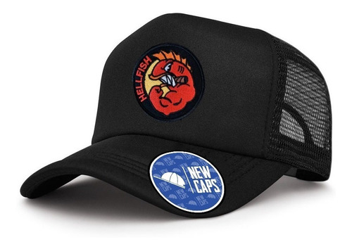 Gorra Trucker Parche Bordado Peces Del Infierno Cod #251