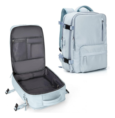 Mochila Viaje Impermeable Antirrobo Con Puerto Usb Notebook