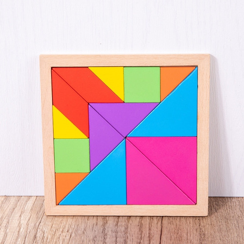 Tangram Rosa Magnetic Seven Compact Plate Intelligence
