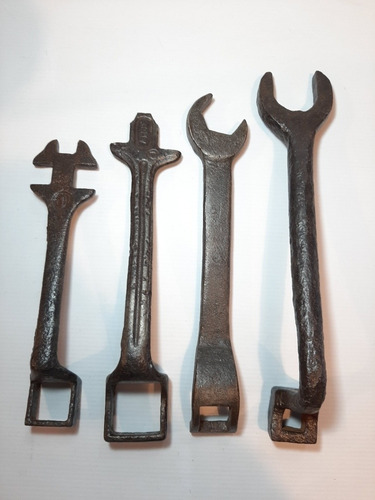 Imagen 10 de 10 de Antigua Llave Fija Combinada De Colección Set De 4 Ro 1619