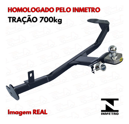 Engate Reboque Rabicho 700kg Yaris Hatch 17 À 2021 2022 2023