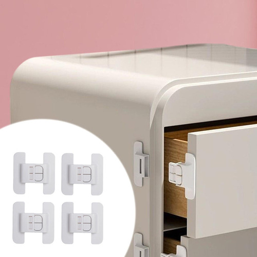Ba 4x Fridge Locks Freezer Porta Fechs Sem Perfuração Porta