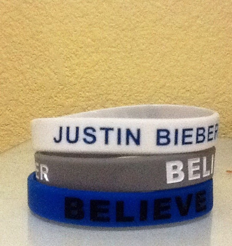 Pulseras De Silicon Justin Bieber Believe