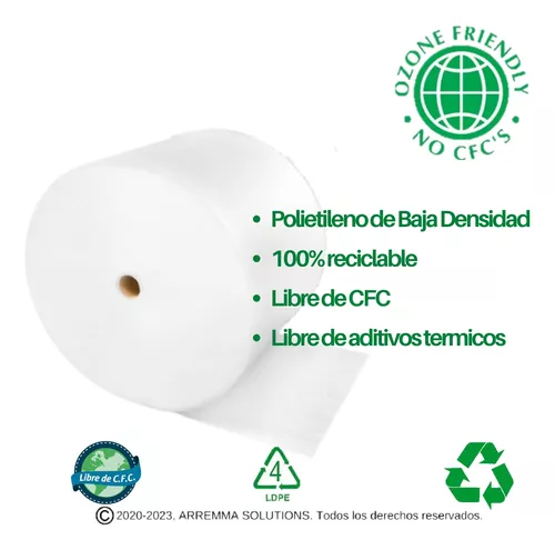 Polifoam Rollo Espuma Embalaje Sustituto Burbuja 1/8 120x105