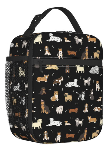 Bolsa De Almuerzo Oplp Con Diseno De Perros Lindos, Para ...