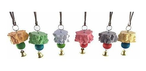 Mascota De Pajaros De Loro Mineral Juguete Para Masticar Pi