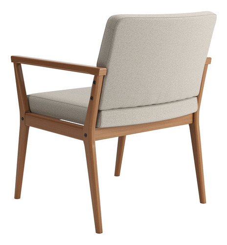 Poltrona Decorativa Para Sala De Estar Em Linho 226 Tip Wt