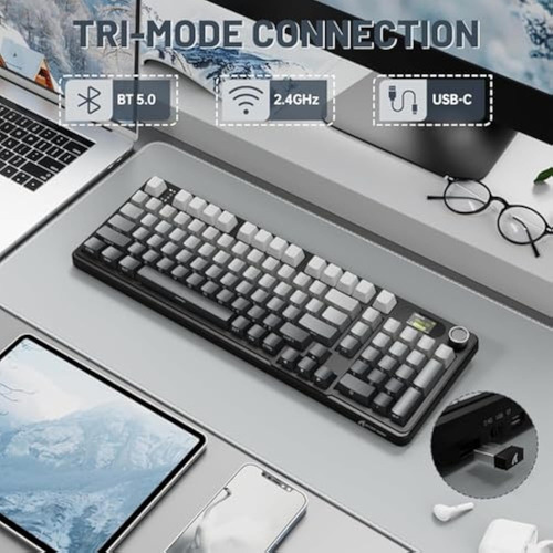 Teclado Mecánico Inalámbrico Para Juegos Attack Shark X98 Pr