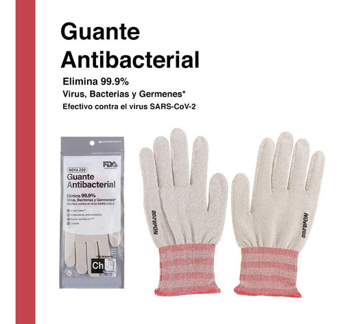 Imagen 9 de 9 de Guante Antibacterial Con Cobre Reusable Lavable De Corea
