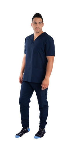 Uniforme Pijama Medica Hombre Antifluido Scrub 