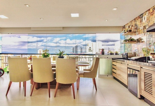 Imagem 4 de 10 de Apartamento Em Condomínio Padrão Para Venda No Tatuapé, 3 Dorm, 1 Suíte, 2 Vagas, 123 M², Lindo Apartamento, Com Varanda Gourmet Ampliada, Andar Alto. - 1822