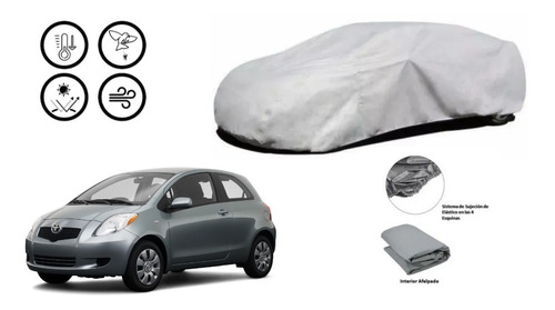 Car Cover Toyota Yaris H/b 2007 Afelpada.