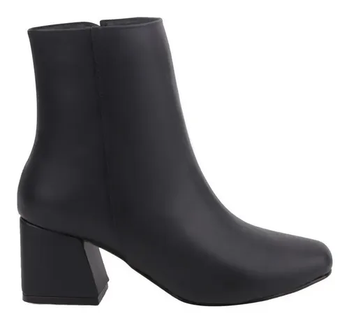 Botines Negros Tac n Cuadrado Cklass 250 21 Env o gratis