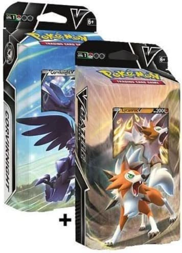 Pokemon  Battle Both Theme Decks Lycanroc V &amp; Corviknig.