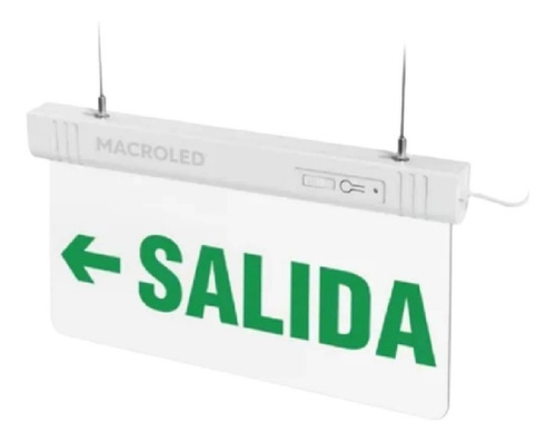 Cartel Luminoso Led Salida Izquierda Macroled - Stg