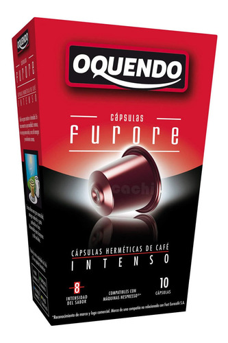 Capsulas Oquendo Cafe Para Nespresso Furore X 10 Int 8