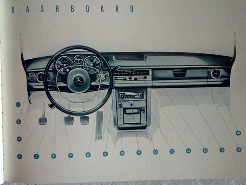 Imagen 4 de 9 de Manual De Propietario Mercedes Benz W114 230/250. 1968.