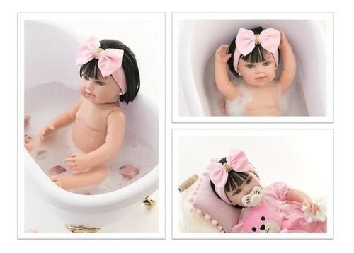 Imagem 3 de 7 de Bebe Reborn Realista Princesa Membros Silicone - Bolsa Luxo