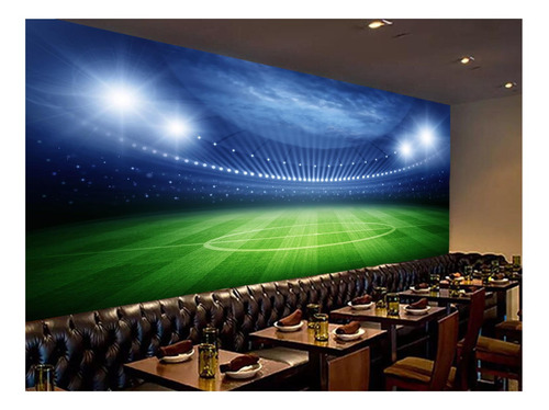 Adesivo De Parede Esporte Estádio Gramado Campo 3,0m² Spt63