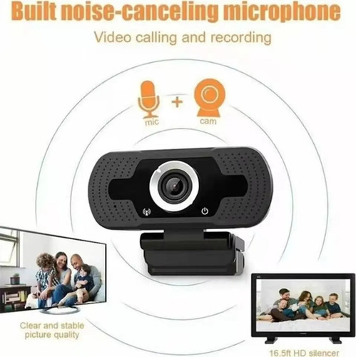 Camara Webcam Usb Con Micrófono Teletrabajo Videoconferencia