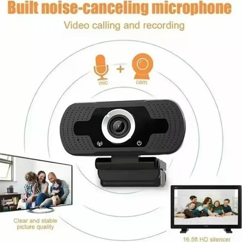 Camara Webcam Usb Con Micrófono Teletrabajo Videoconferencia