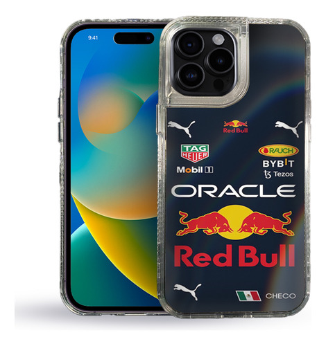 Funda De Celular Uso Rudo Checo Perez Red Bull