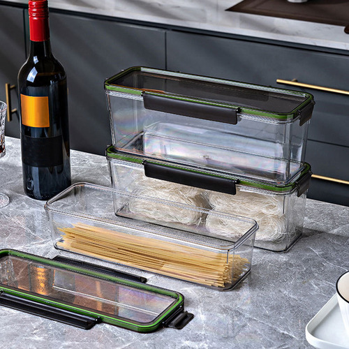 Recipiente Para Guardar Pasta En La Cocina Con Tapa, Alto Y