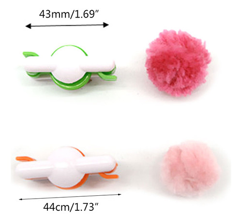 Máquina Para Hacer Pompones Para Tejer Bolas De Pelusa, Aguj