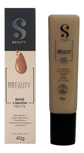 Base de maquiagem em líquida Suelen Makeup Suelen Base Bbeauty Líquida Matte 40g Base Líquida Suelen Base Bbeauty Líquida Matte 40g tom cor 05 - 40g