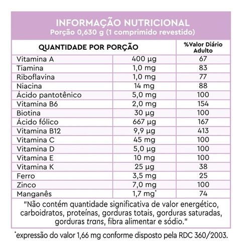 Lavitan 50+ Mulher Com 60 Comprimidos Sabor N/a Sem Sabor