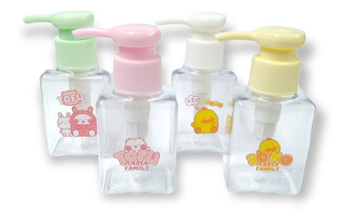 Dispensador Para Cuidado Personal Animalitos Kawaii 70ml