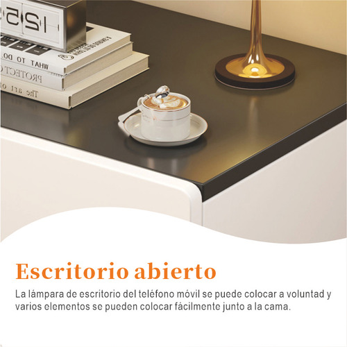 Mesa De Noche Minimalista Moderna 3 Cajones Mdf