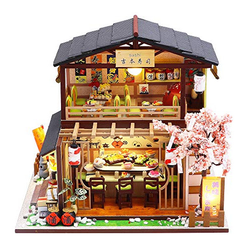 Diy Casa De Muñecas Miniatura Muebles De Madera, Hecho...