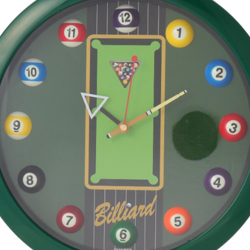 Reloj De Pared Con Forma De Bola De Billar, Reloj De Verde