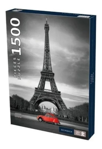 Imagen 1 de 1 de Puzzle Funny Land 1500 Piezas Torre Eiffel Paris Ft500