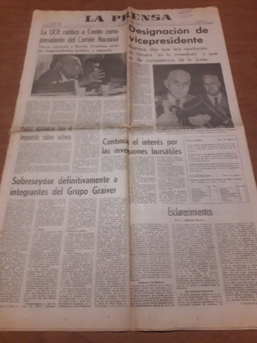 Diario La Prensa 20 07 1982 Malvinas Ucr Alfonsín Graiver 