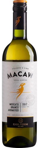 Vinho Brasileiro Branco Demi Sec Macaw Moscato Garrafa 750ml